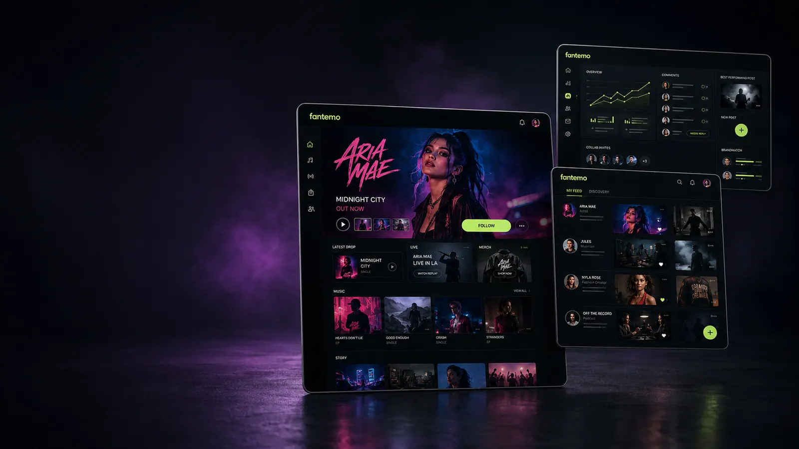 Fantemo HQ interface